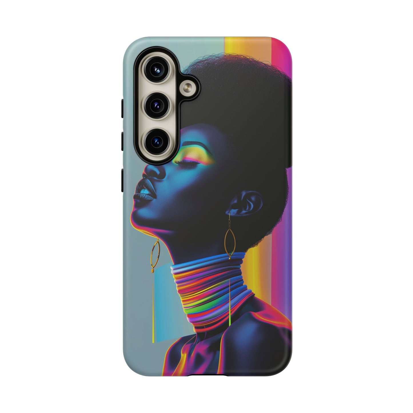 Neon Woman Phone Case - - Bold and Colorful Neon Design Cover | iPhone | Samsung | Google | Tough Case