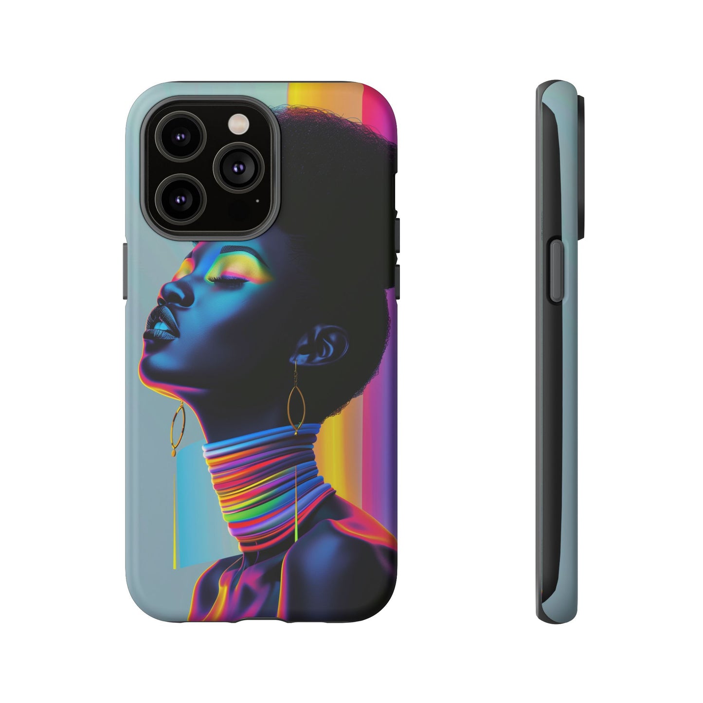 Neon Woman Phone Case - - Bold and Colorful Neon Design Cover | iPhone | Samsung | Google | Tough Case