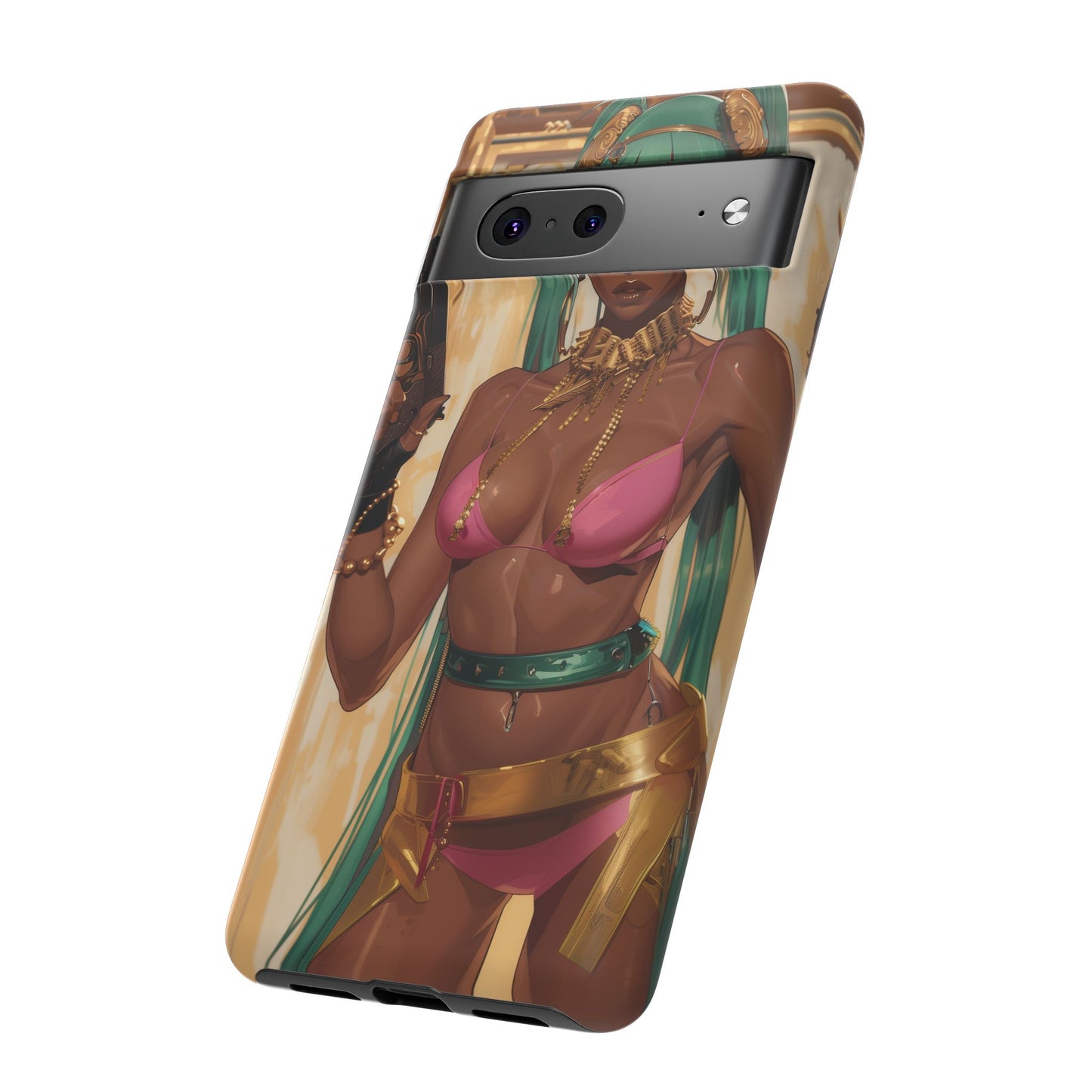 Urban Warrior Woman Gaming -  Bold and Edgy Street Art CoverStyle Digital Art | iPhone | Samsung | Tough Case