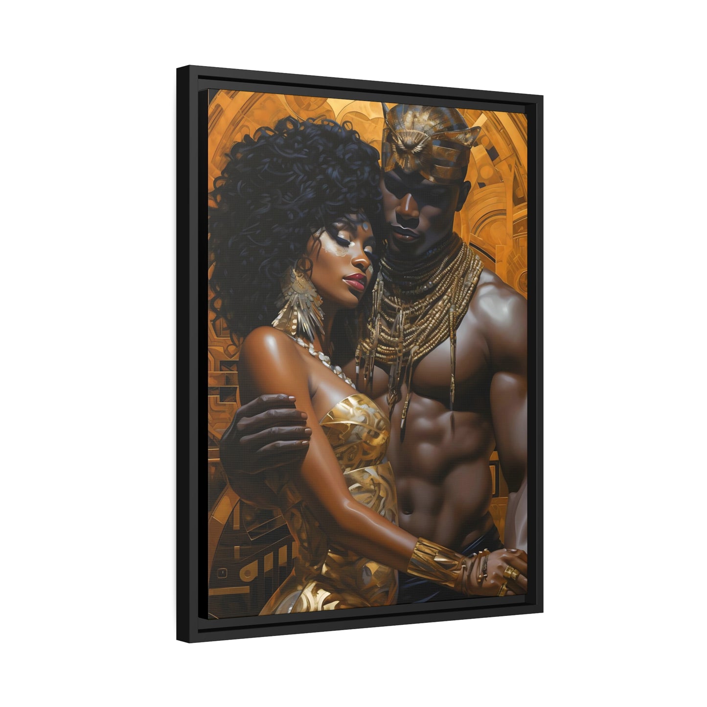 Ancient Gold - Matte Canvas, Black Frame