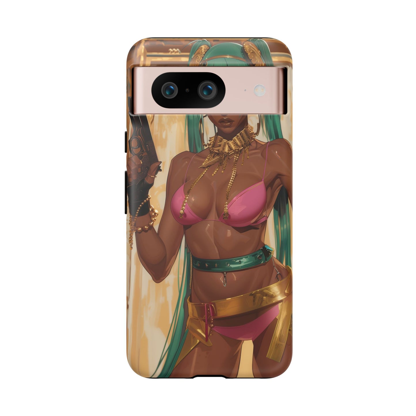 Urban Warrior Woman Gaming -  Bold and Edgy Street Art CoverStyle Digital Art | iPhone | Samsung | Tough Case