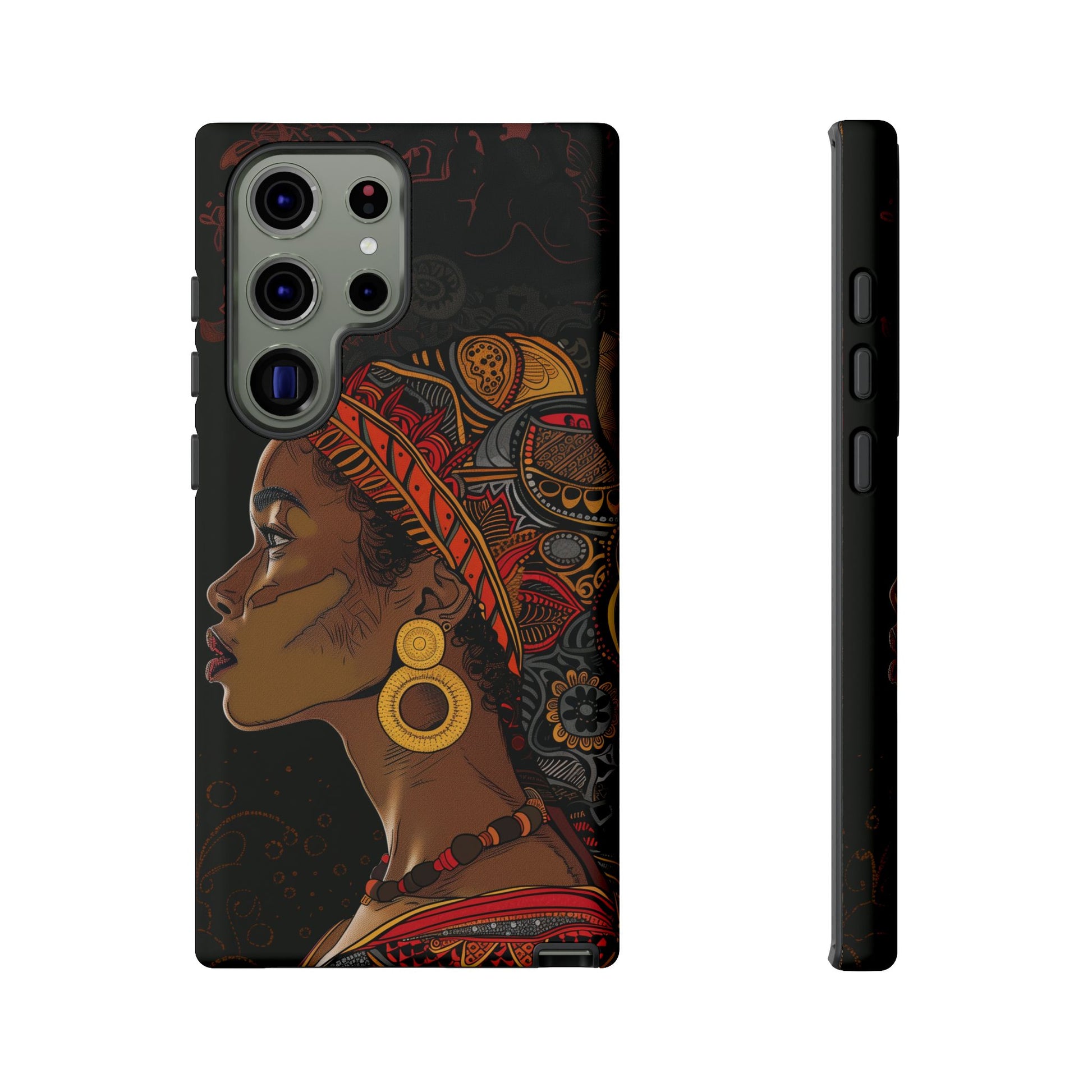 Afrocentric Phone Case - Radiant Queen Digital Art | iPhone | Samsung | Google | Tough Phone Case - Owndigiart