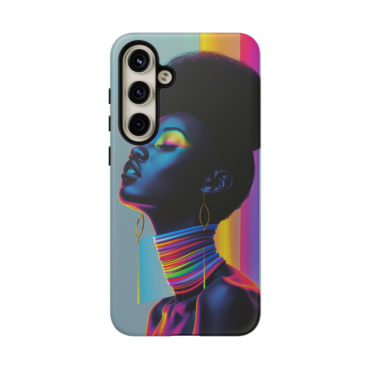 Neon Woman Phone Case - - Bold and Colorful Neon Design Cover | iPhone | Samsung | Google | Tough Case