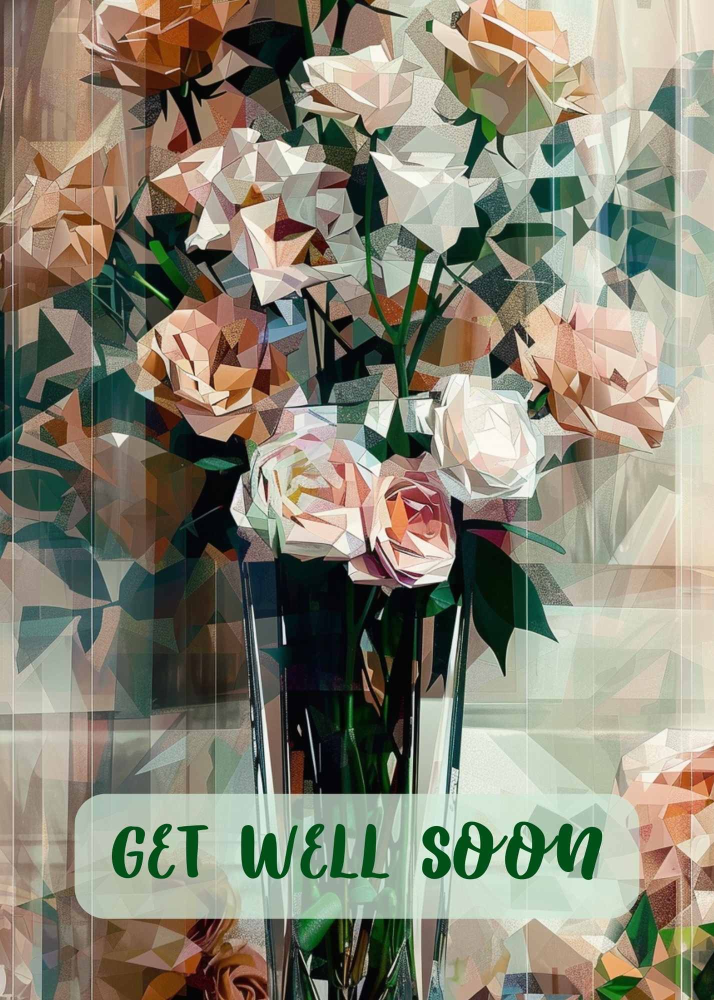 Get Well Soon Digital Download Greeting Card - Owndigiart