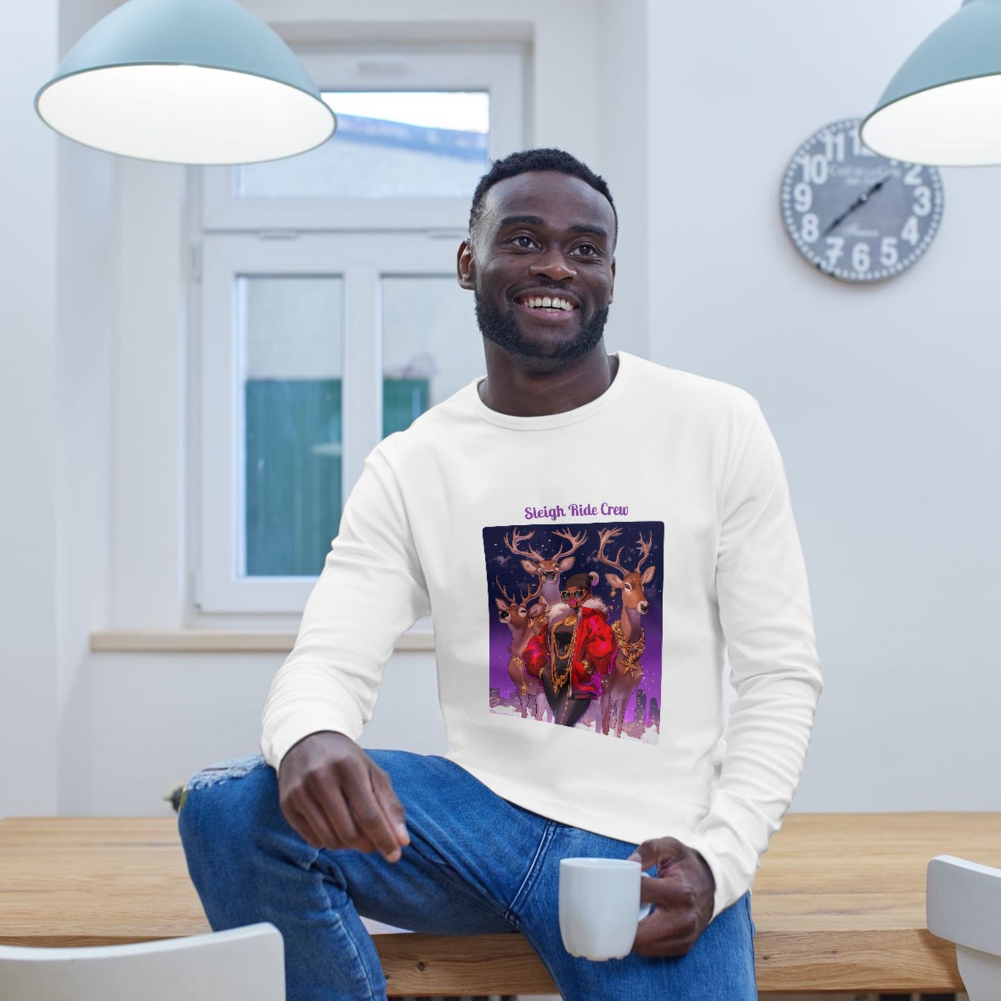 "Sleigh Ride Crew" Christmas Classic Unisex Crewneck Sweatshirt