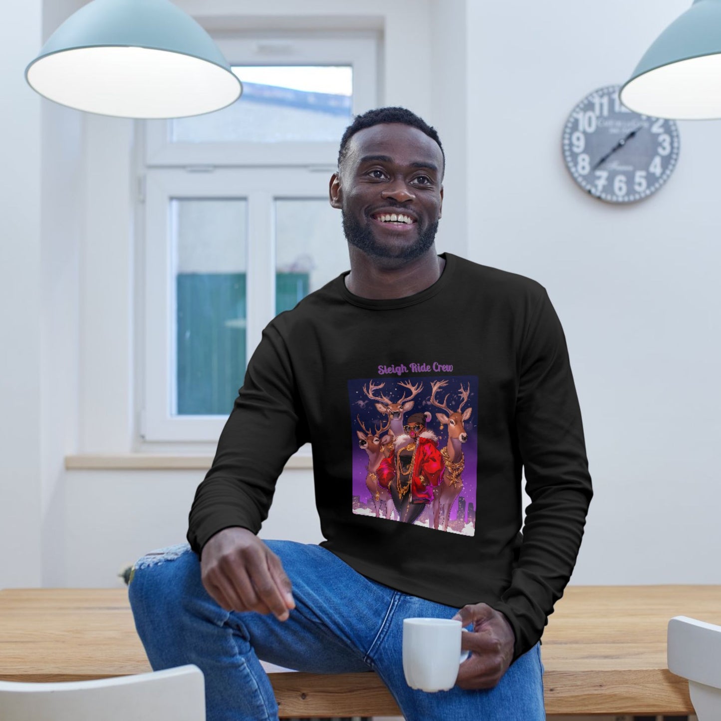 "Sleigh Ride Crew" Christmas Classic Unisex Crewneck Sweatshirt