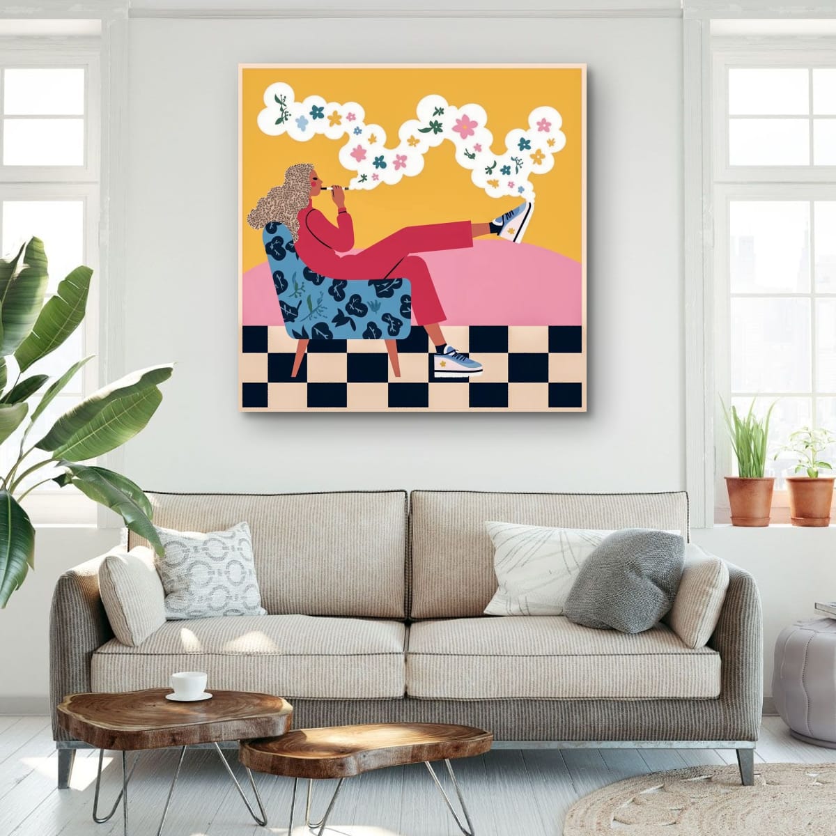 Floral Exhale Classic Matte Paper Poster –  Wall Art