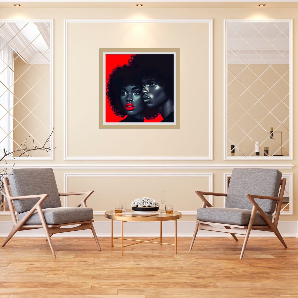 Embrace Timeless Love - Retro Afrofuturistic  Digital Download - Owndigiart