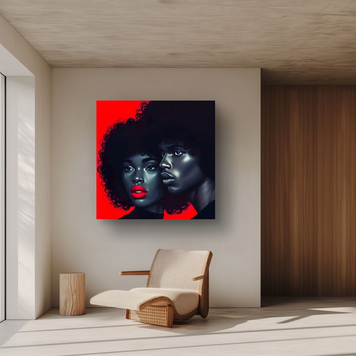 Embrace Timeless Love - Retro Afrofuturistic  Digital Download - Owndigiart