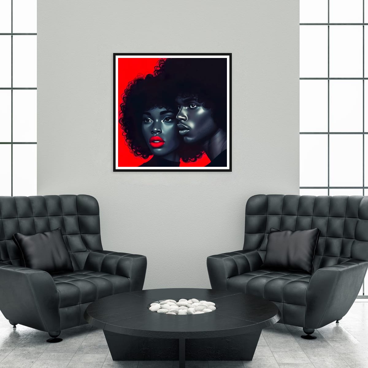 Embrace Timeless Love - Retro Afrofuturistic  Digital Download - Owndigiart