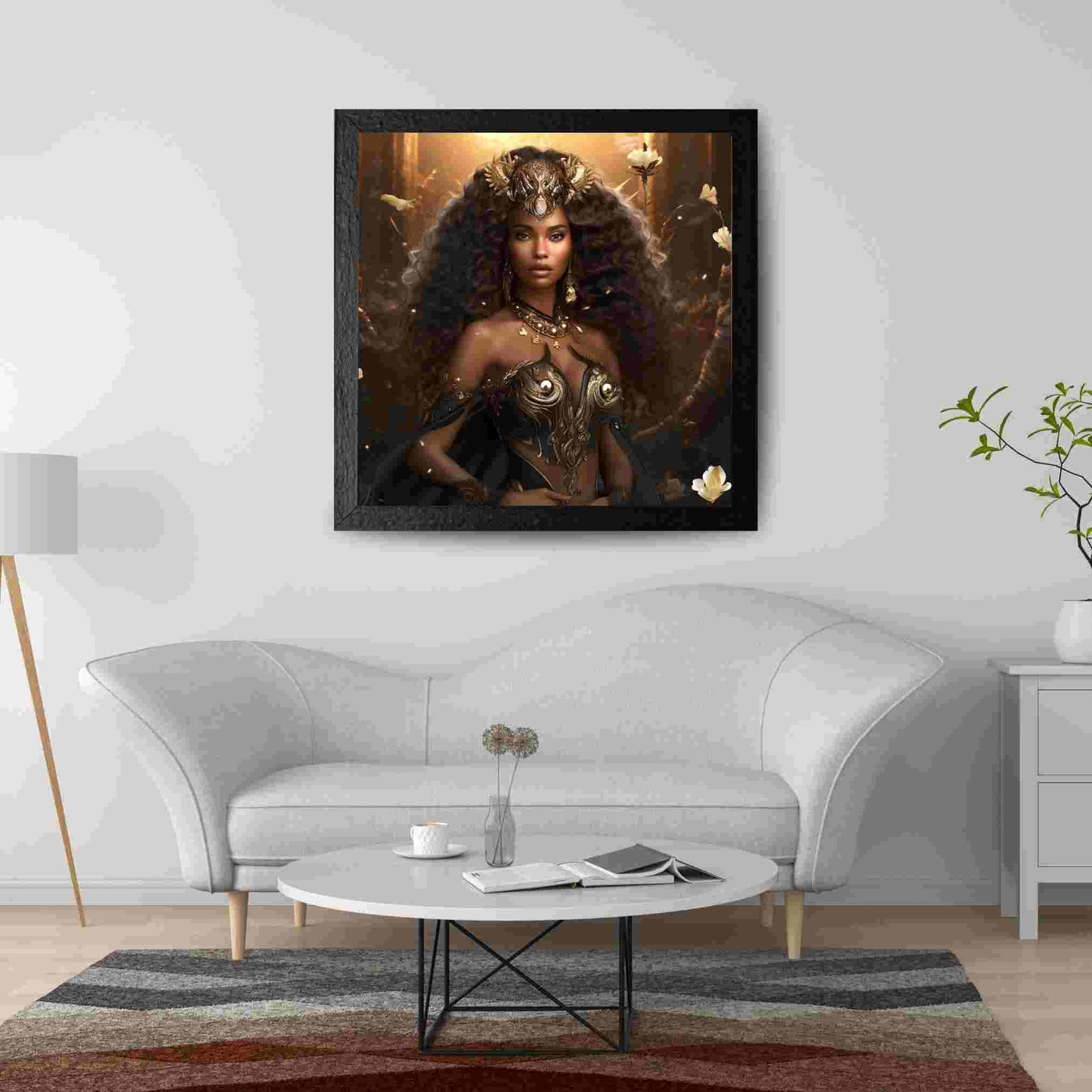 Proud - Digital AI Art Download - Fantasy Women Sitting on a Throne - Owndigiart