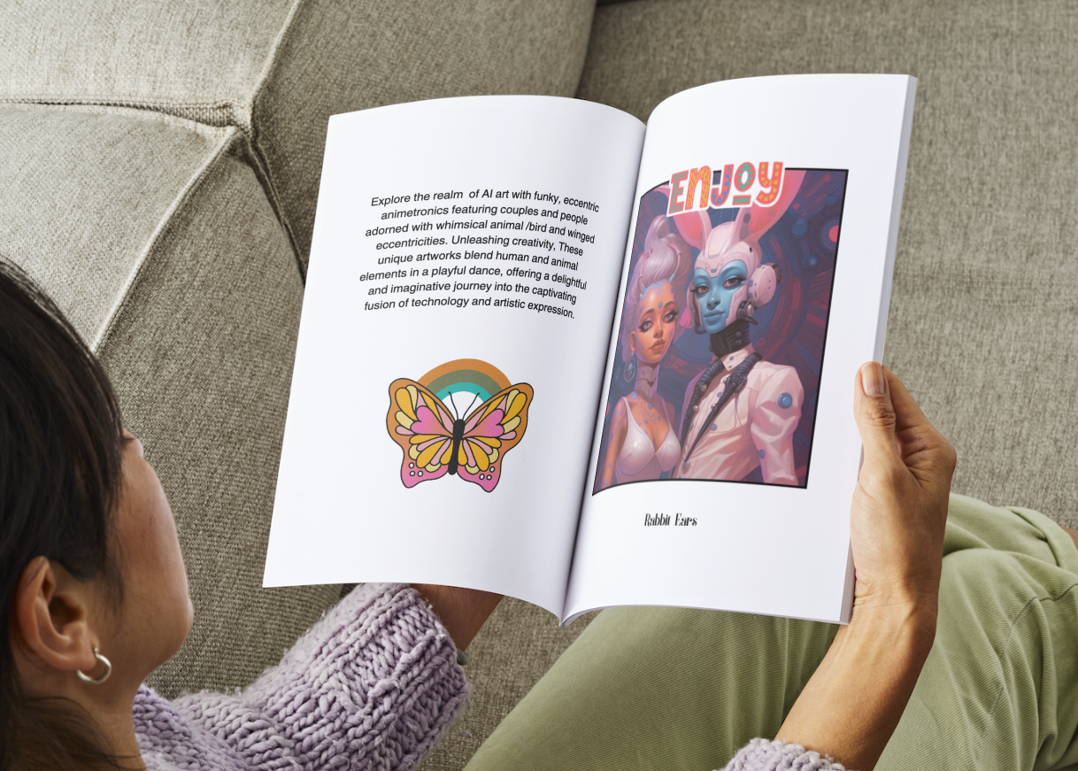 Animetronics AI Art Picture Book – 92 Pages of Futuristic & Culturally Inspired Art ✨Limited time only!