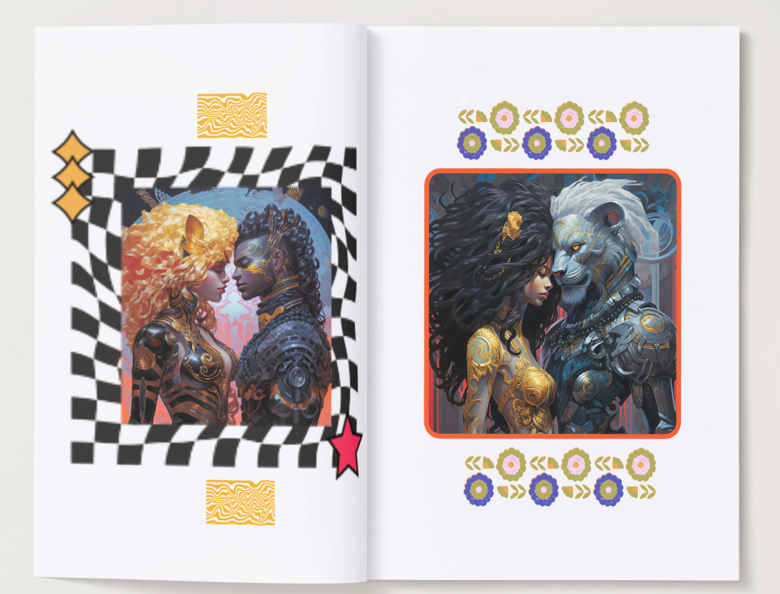 Animetronics AI Art Picture Book – 92 Pages of Futuristic & Culturally Inspired Art ✨Limited time only!