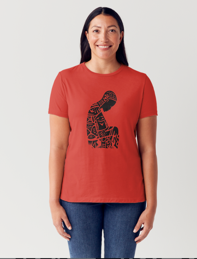 Embracing Solitude Afrocentric Heavyweight Unisex T-Shirt