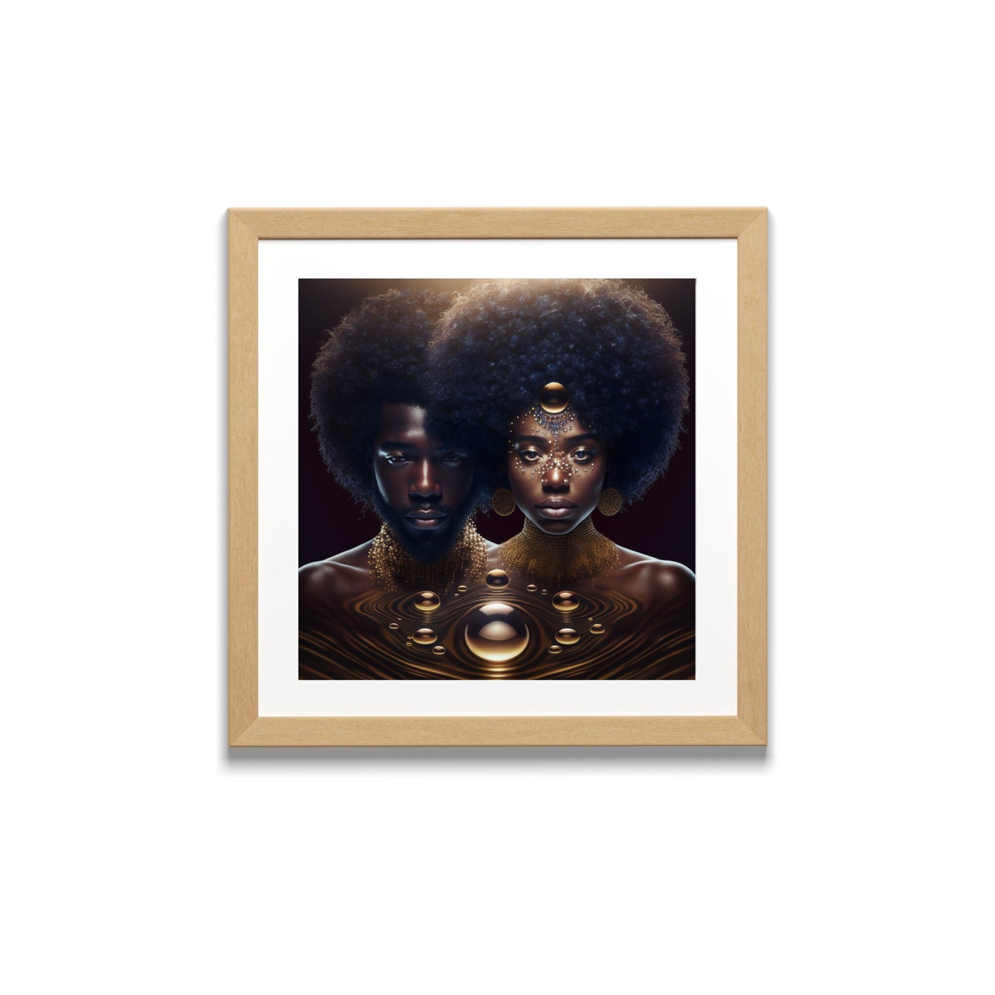 AS ONE - Digital Print - Afro Art - Downloadable Print - Afro Futurism - Ai Art - Digital Print - Wall Art - Owndigiart