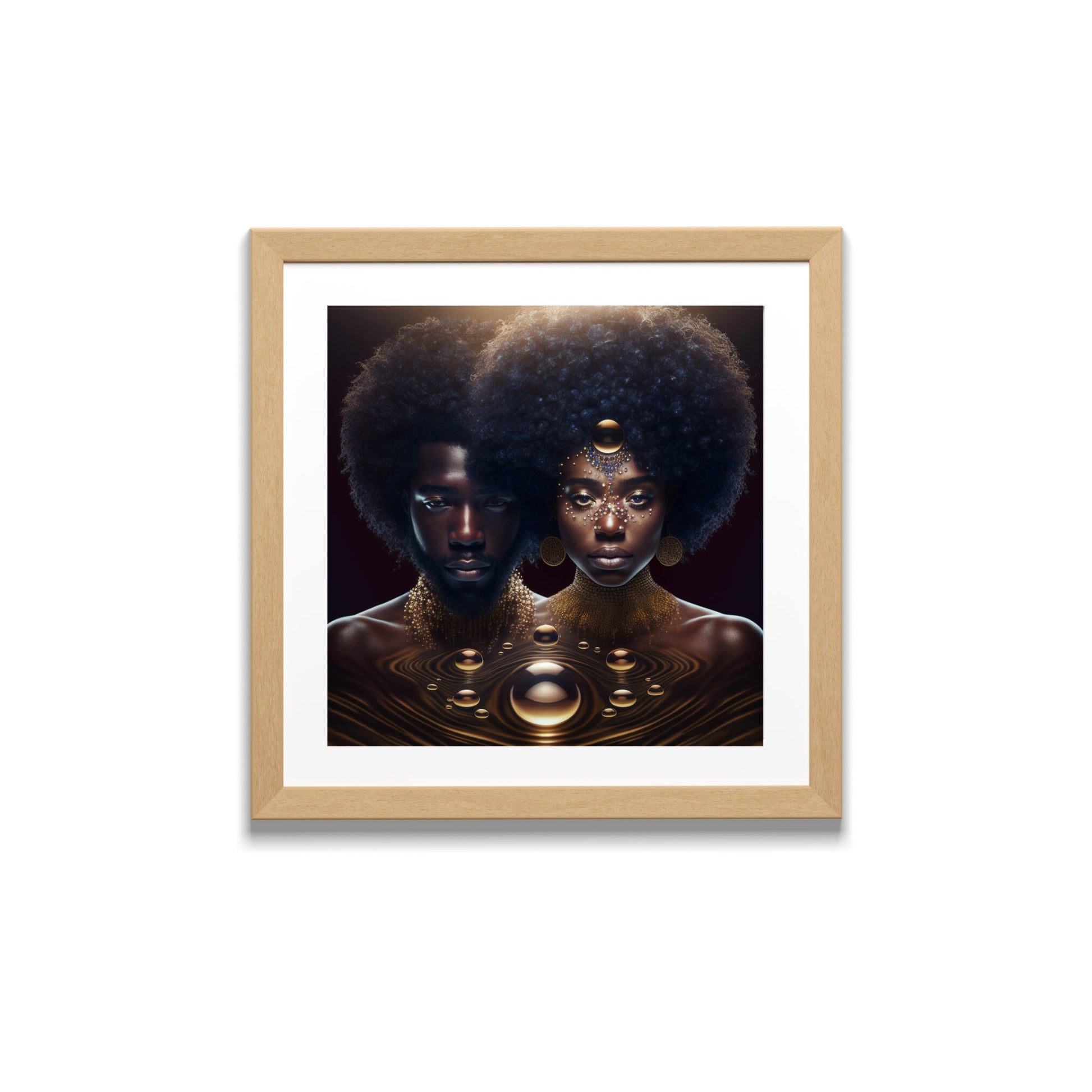 AS ONE - Digital Print - Afro Art - Downloadable Print - Afro Futurism - Ai Art - Digital Print - Wall Art - Owndigiart