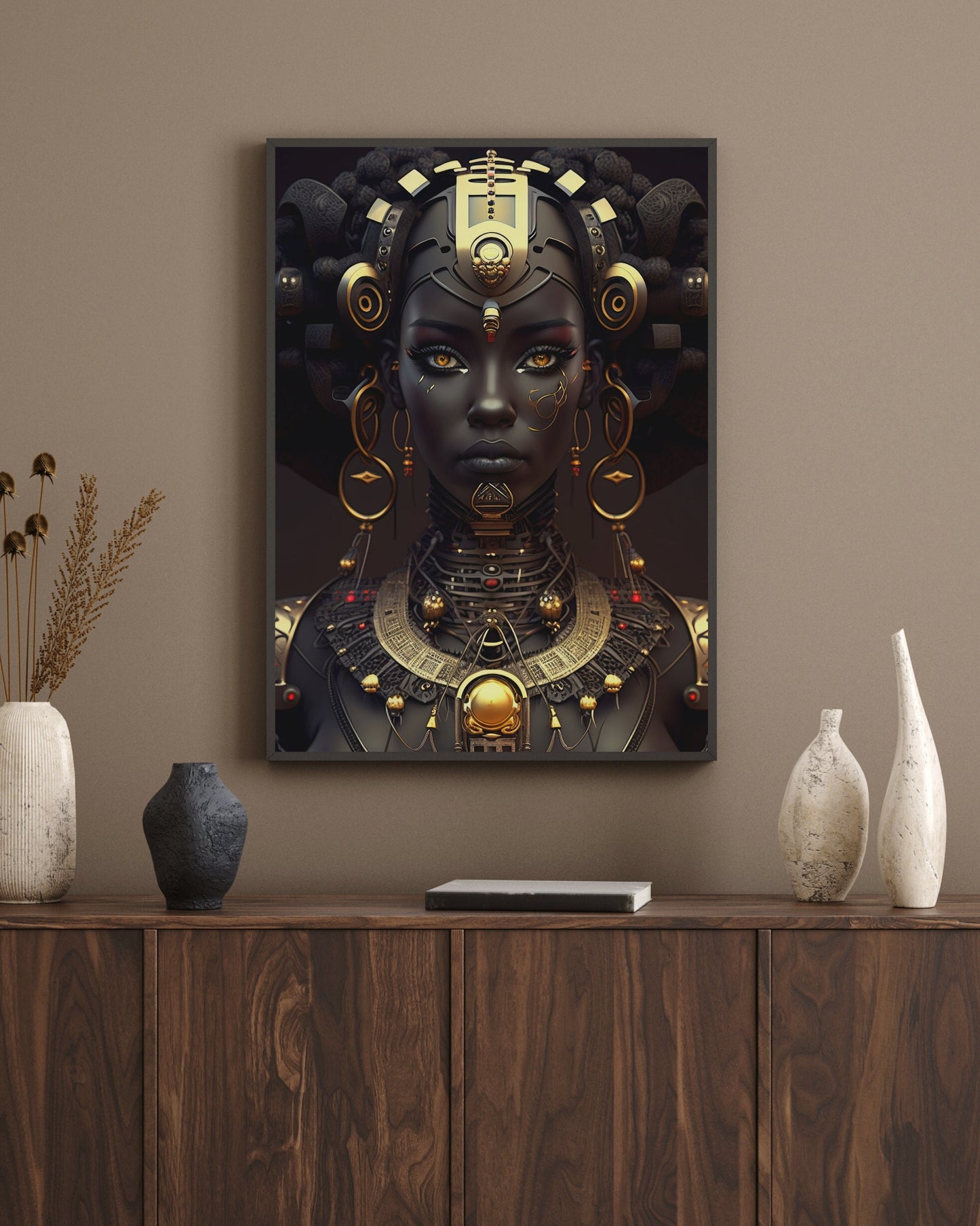 Princess Warrior - Ai Art - Digital Download - Futuristic art - Owndigiart