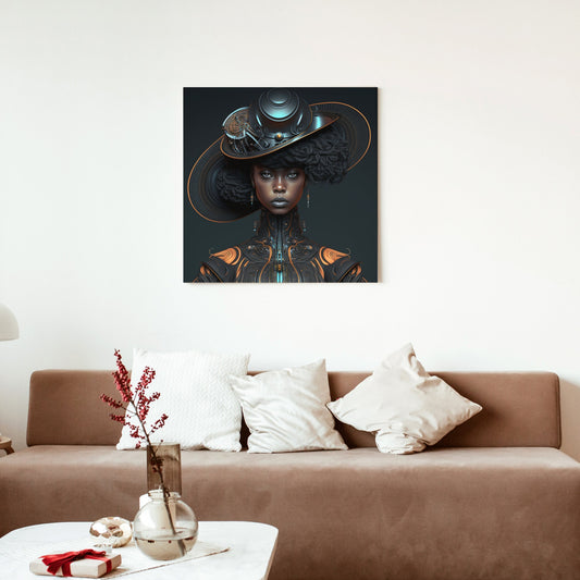 Futuristic Black Woman Digital Art Download - Futuristic Art - Wall Art - Ai Art - Instant Download - Printable - Owndigiart