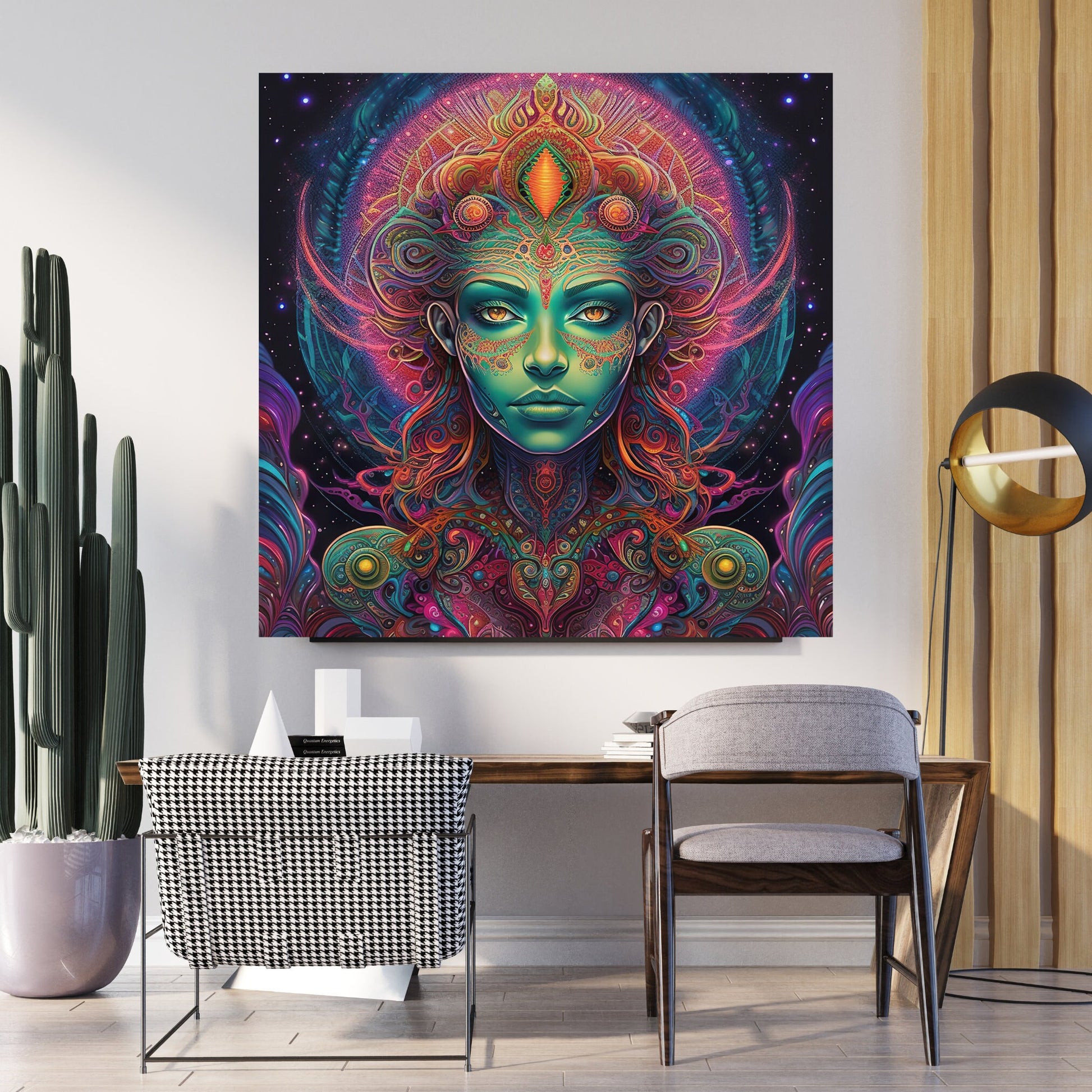 Psychedelic Female Alien Comic Art - Instant Download - Owndigiart