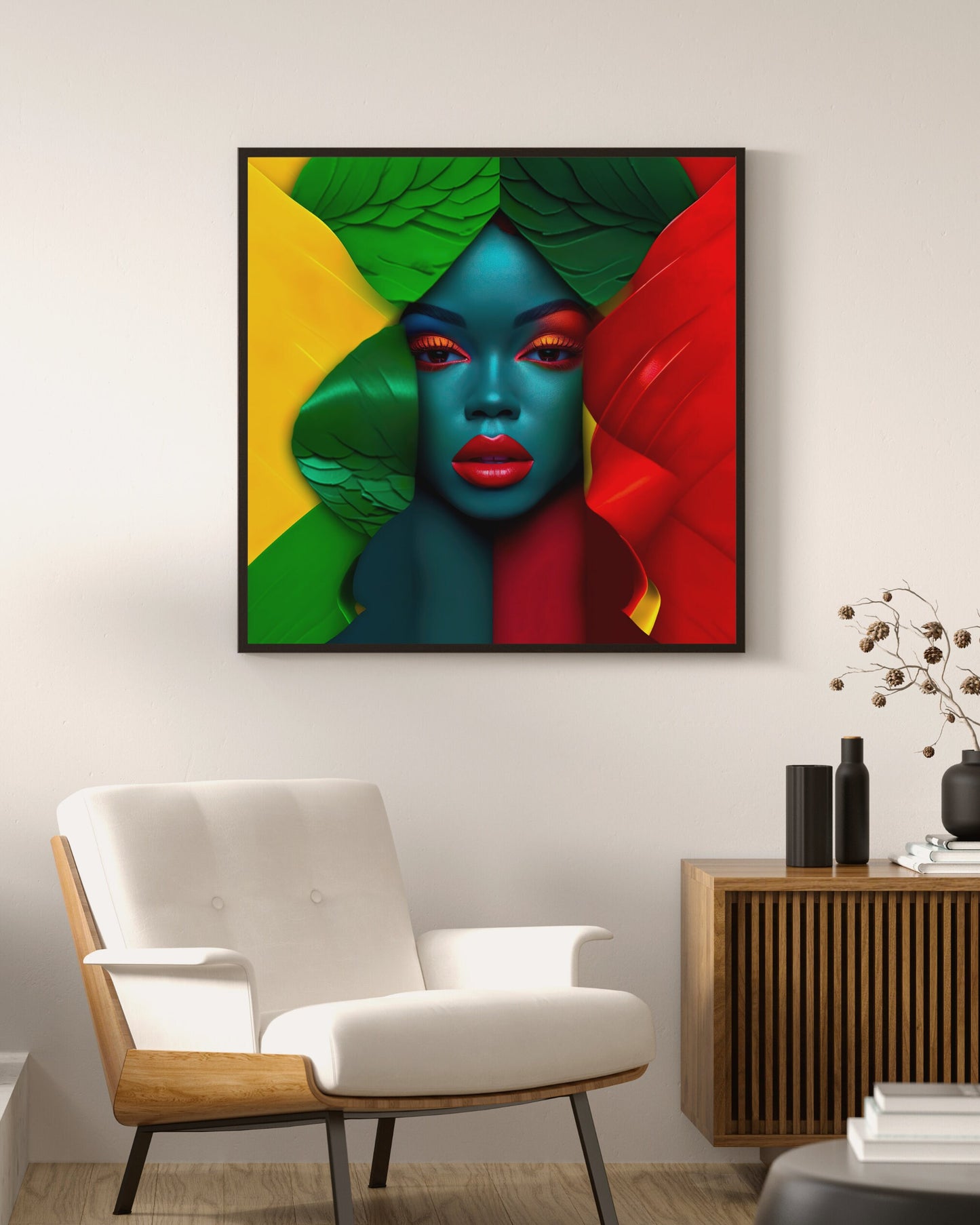 Face of Color - Digital Download - Colourful Abstract - Wall Art - Digital Download - Owndigiart