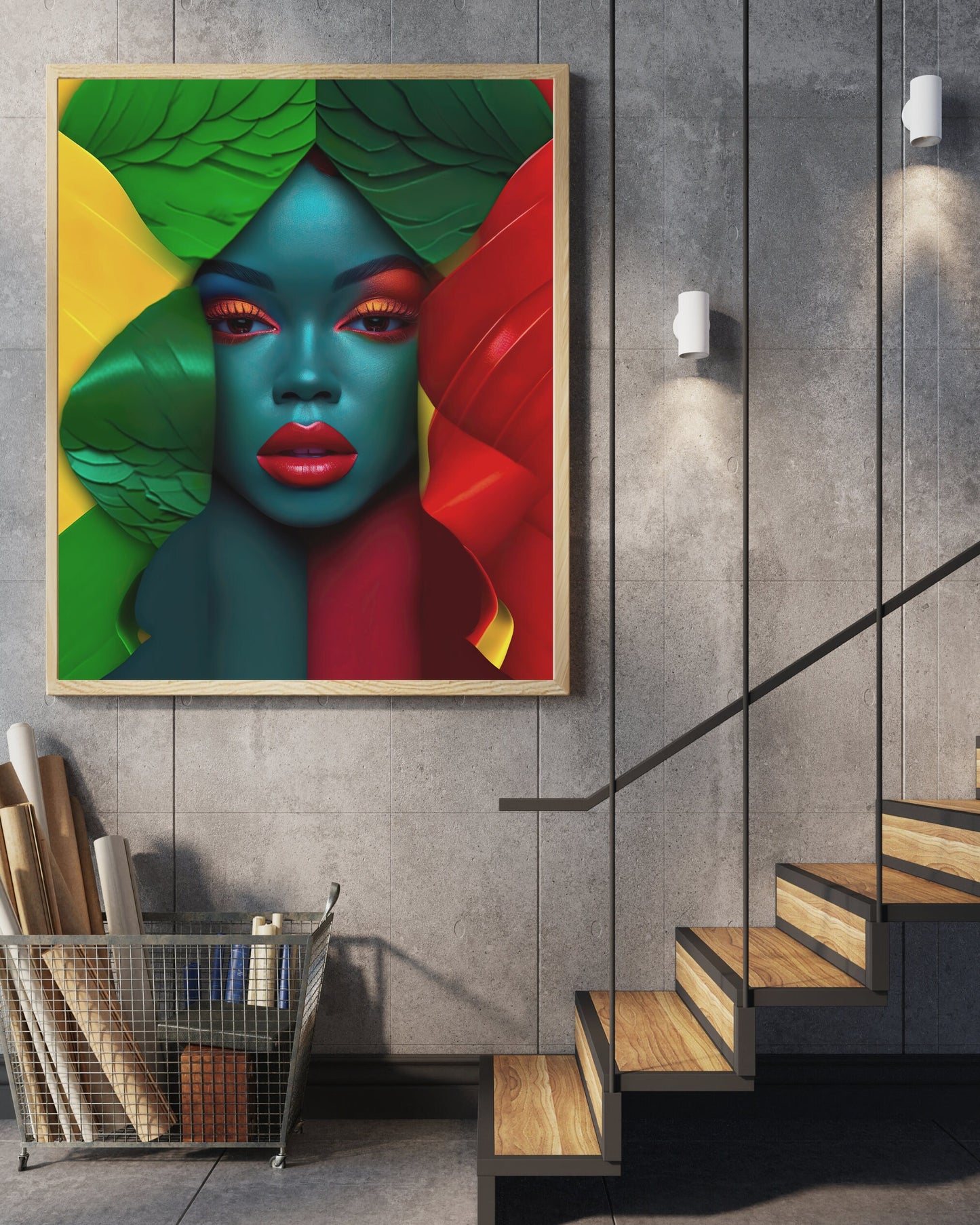 Face of Color - Digital Download - Colourful Abstract - Wall Art - Digital Download - Owndigiart