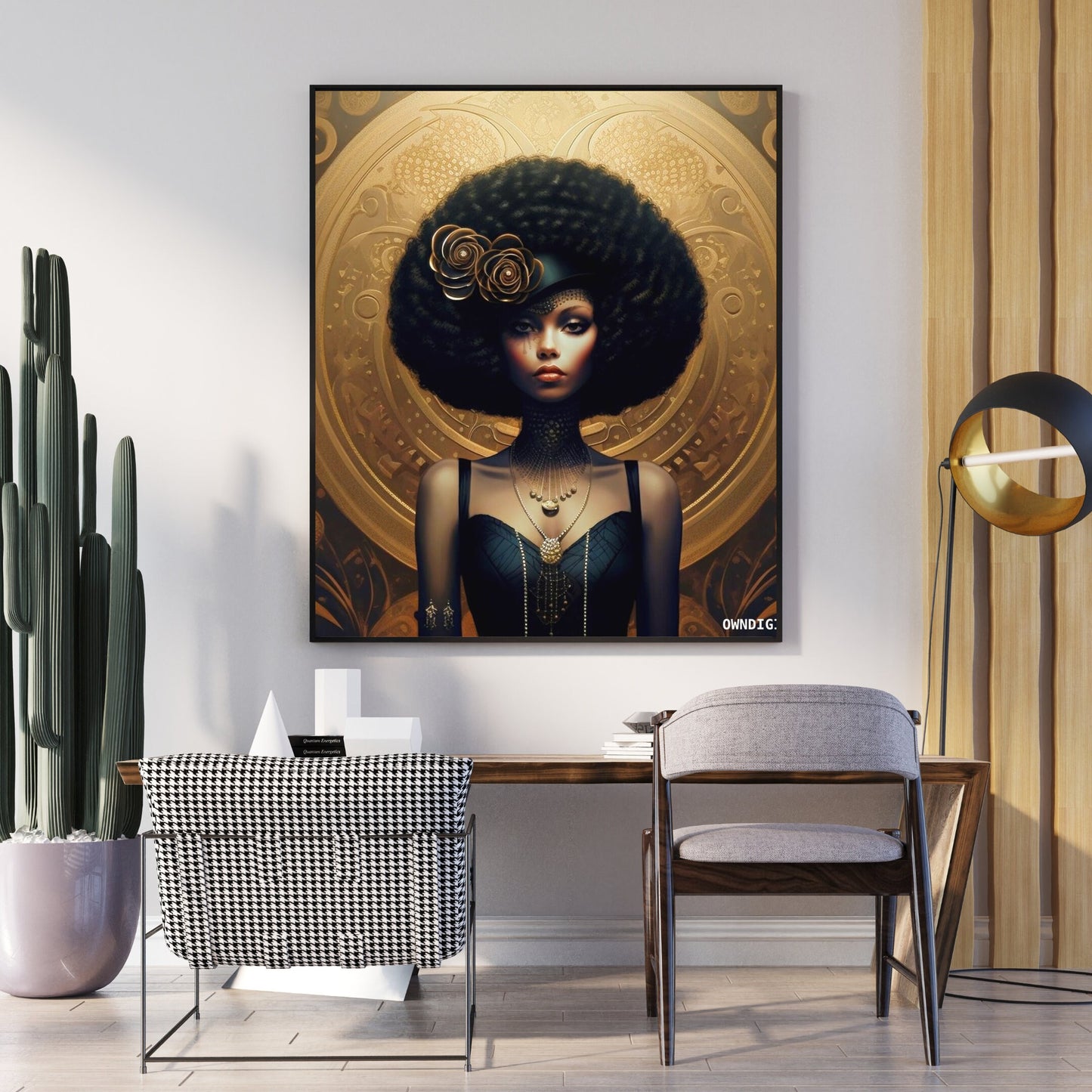 Digital Download Retro Futurism Black Women - Wall Art - Instant Download - Owndigiart