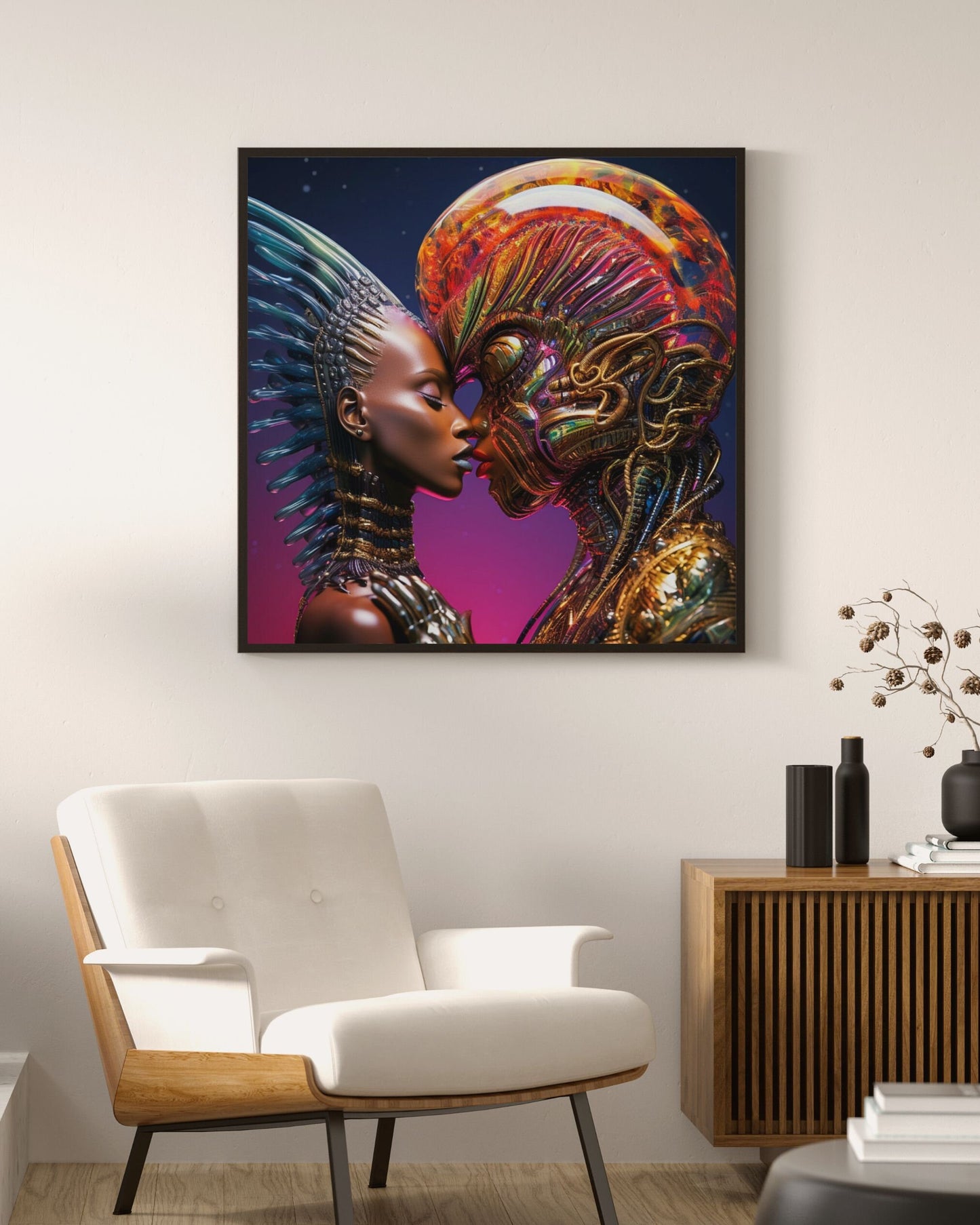 Venus Rising - Digiatl Download - Ai Art - Game Art - Sc i- fi Art - Neon Art - Instant Download - Alien Art - Wall Art - Unique - Owndigiart