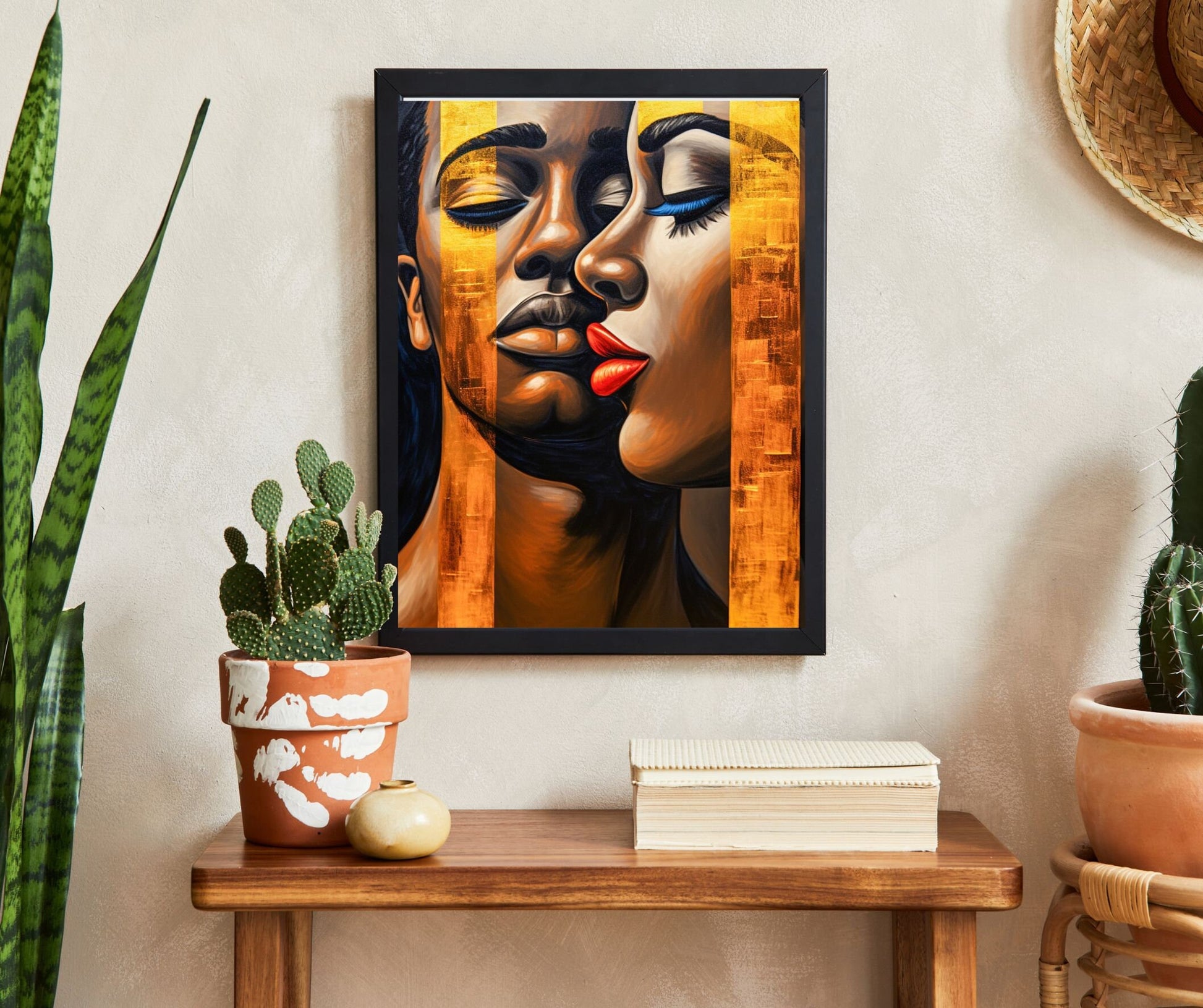 Digital Download: Paint Effect African Couple Art - Instant Access - Wall Art - Instant Download - Black Art - African Art - Ai art - Owndigiart