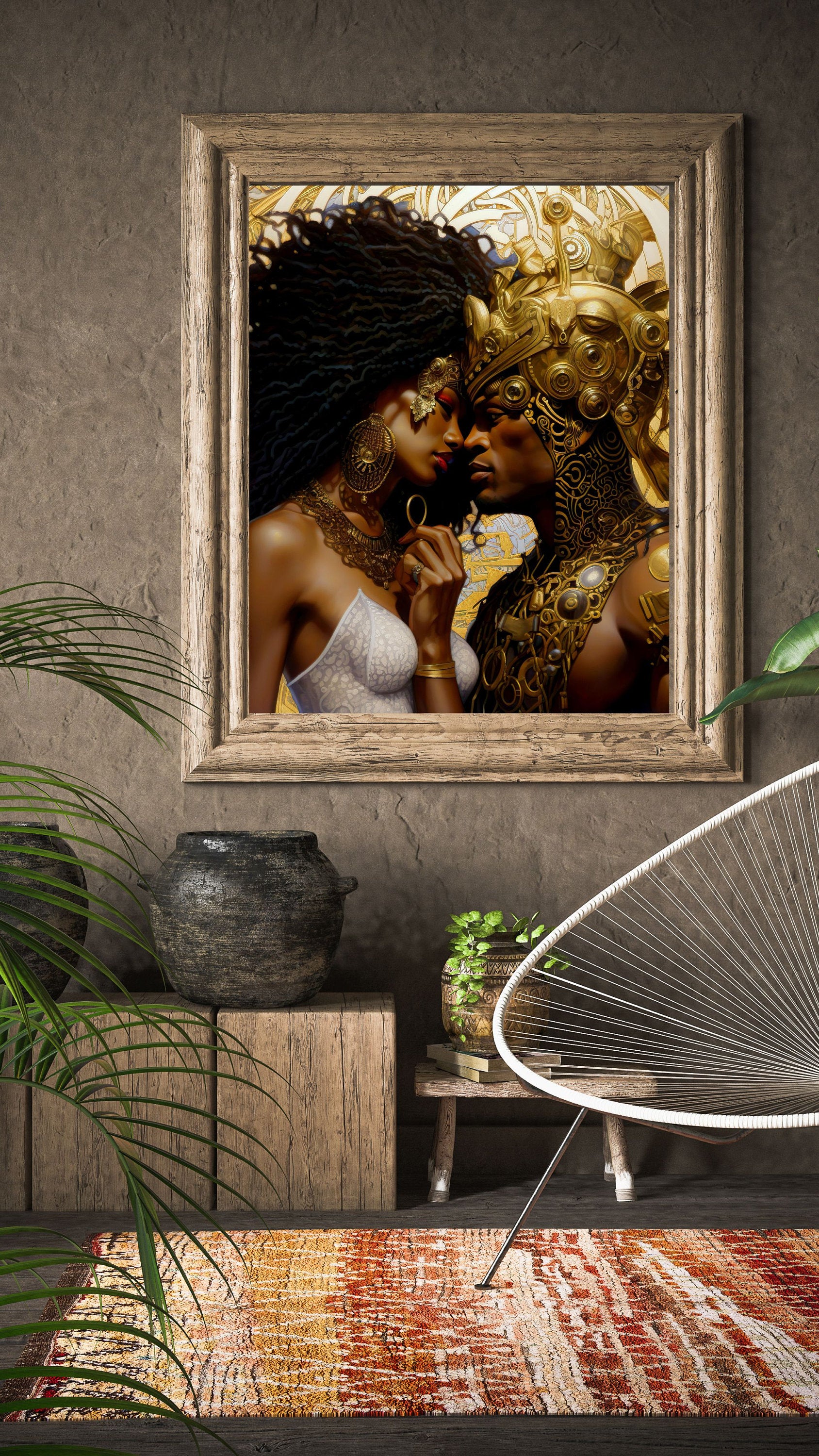 Ancient Cyber Love - Digital Download - instant Download - Wall Art - Owndigiart